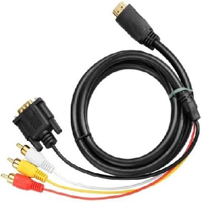 HDMI HDTV to VGA 3 RCA Converter Adapter Cable 1080p 1.5m