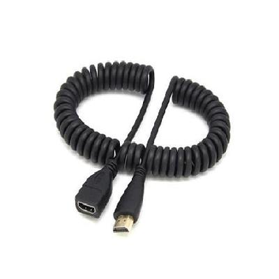 HDMI Retractable Curl Spring Spiral Cable Full Hd