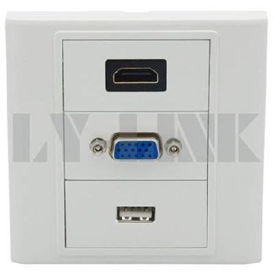 HDMI VGA USB Wallplate Faceplate Connectors Female