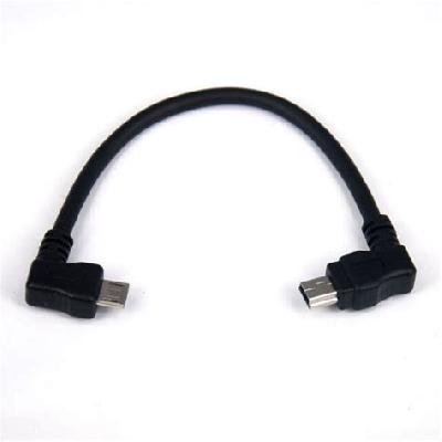 Right Angle OTG Cable Micro Mini USB Adapter