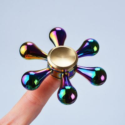 Six Arm Rainbow Fidget Spinners