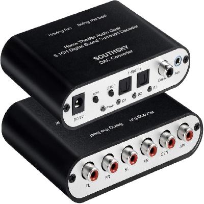Sound Decoder RCA Audio Digital Analog Converter