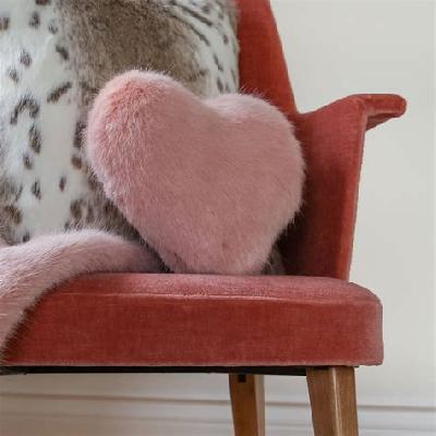 Heart Shape Fur Cushion