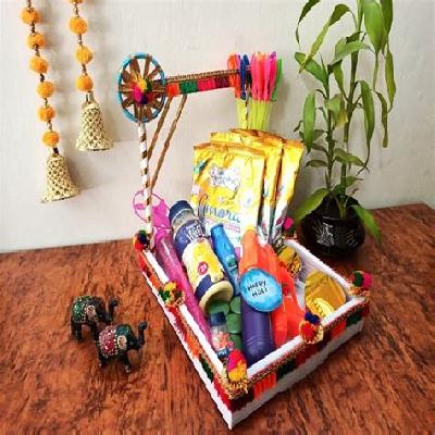 Holi Gift Hamper (Box Of Celebrations) By Mugshug (Color-Full Holi)