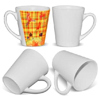 White Patch Sublimation Ceramic Mug
