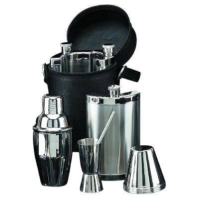 Black Travel Bar Set