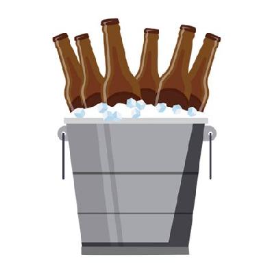 Transparent Beer Ice Bucket