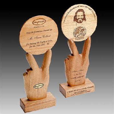 Wooden Momento Trophy