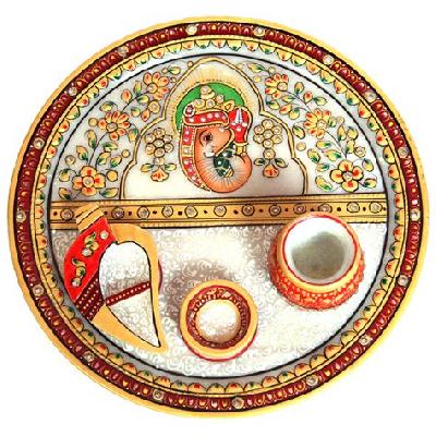 Marble Pooja Plate