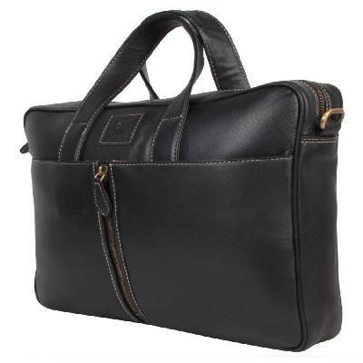 Black Leather Office Bag