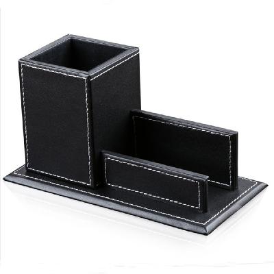 Black Leather Office Organizer