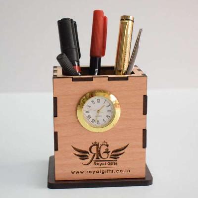 Promotional Gift Wooden Pen Stand