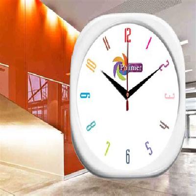 Round Logo Printed Promotional Wall Clock