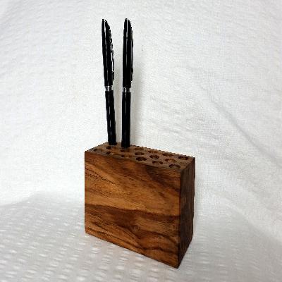 Wooden Pen Holder Desktop