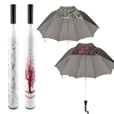 Umbrella With Wine Bottle Case