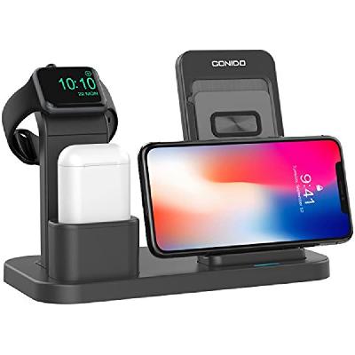 Xech Pen Stand With Wireless Charger Adjustable Wire Less Smartphone Charger With Phone Holder