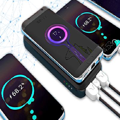 XECH Satellite PRO 10000 mAH 10W Fast Wireless Charging Power Bank