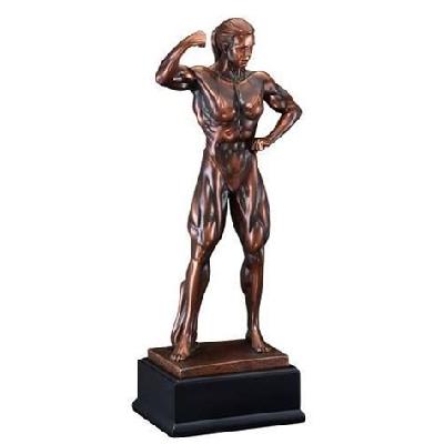 Human Figure Brass Trophy