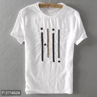 Printed Cotton Round Neck T Shirt