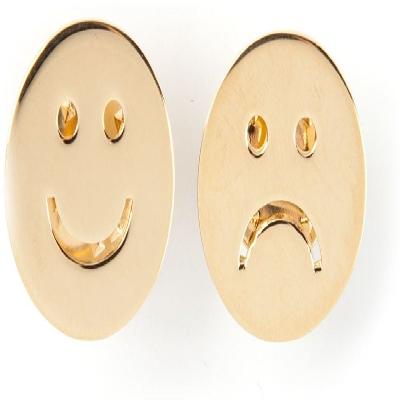 Steel Smiley Pin Badge