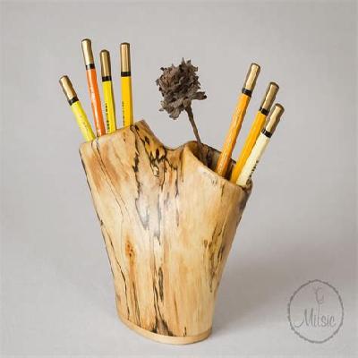 Table Top Wooden Pen Holder