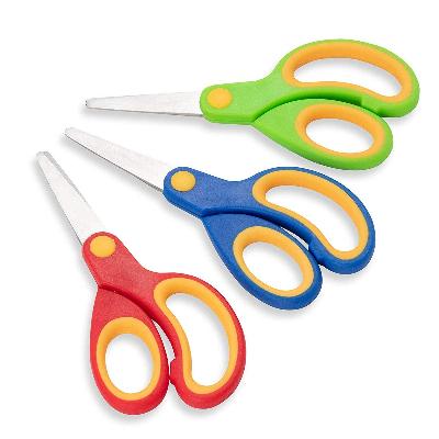 5 Inch Soft Grip Blunt Tip Kids Scissors