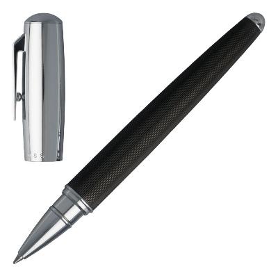 Hugo Boss Pure Leather Black Roller Ball Pen