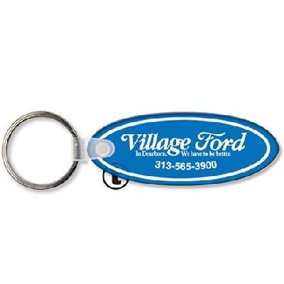 Long Oval Key Ring