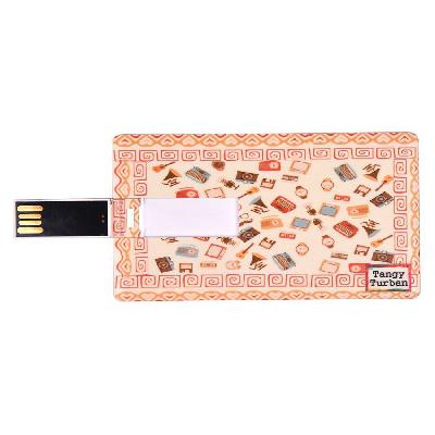 Tangy Turban - Wooden Card Pen Drive  (16 Gb)