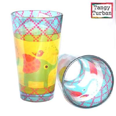 Tangy Turban Glass Coffee Mugs