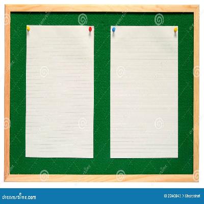 Paper Notice Board