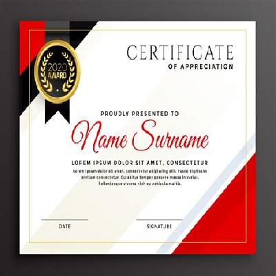 Award Certificates