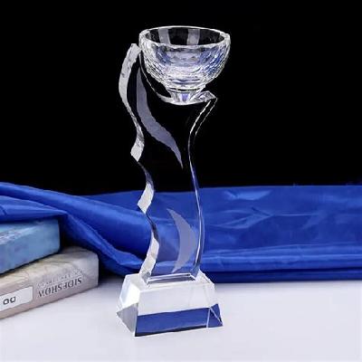Engraved Glass Trophy