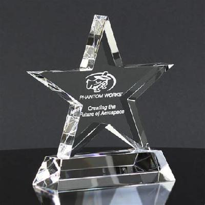 Glass Crystal Trophy