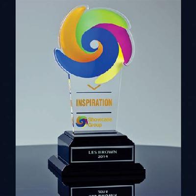 Stylish Round Frame Acrylic Trophy