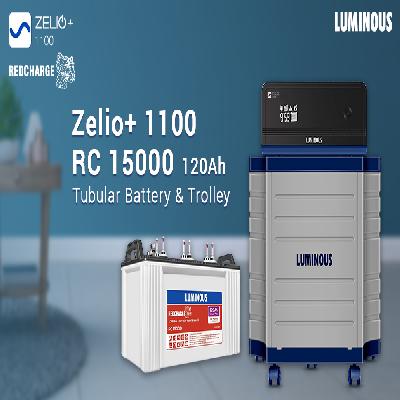 Luminous Inverter and Battery Combo with Trolley