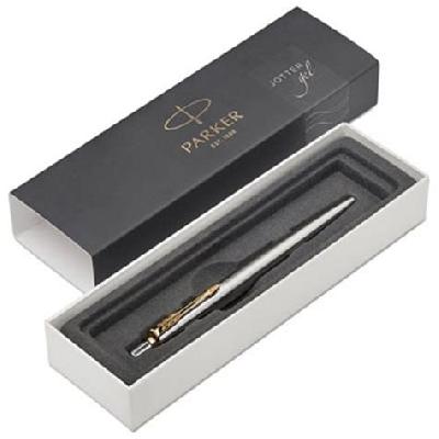 Box Stainless Steel Trim Parker Jotter Gel Pen