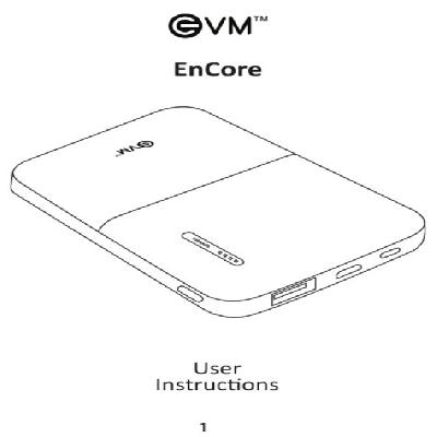 EVM EnCore White 5000mAh Power bank P0044