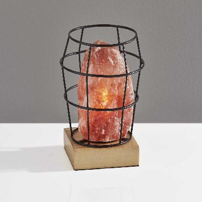 Buddha HImalayan Salt Basket Table Decor Lamp