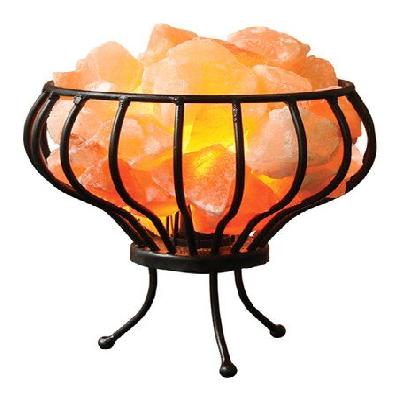 HImalayan Salt Basket Table Decor Lamp
