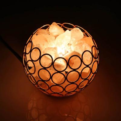 Om HImalayan Salt Basket Table Decor Lamp