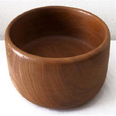 Round Wooden Bowl