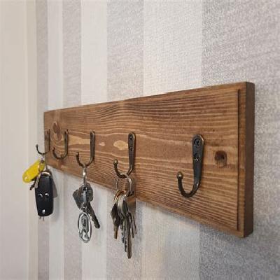 Wooden Designer MDF Key Stand  Key Holder  Mobile Stand