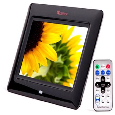 XElectron 7-inch Fully Functional Wooden BIS Certified Digital Photo Frame With Remote Control