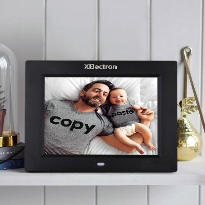 XElectron 8-inch Fully Functional BIS Certified LCD Digital Photo Frame with One Year Warranty