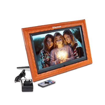 XElectron 8-inch Fully Functional Wooden BIS Certified Digital Photo Frame With Remote Control