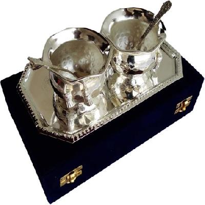 Silver Plated Brass Bowl Set