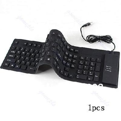 Keyboard Flexible Without Numeric Black