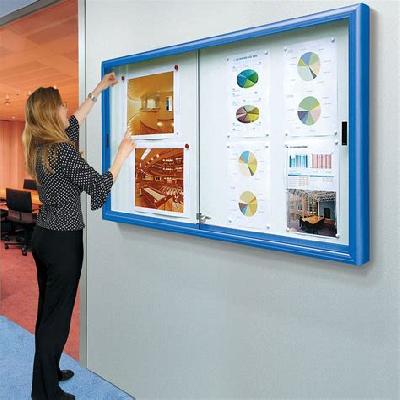 Glass Sliding Notice Board