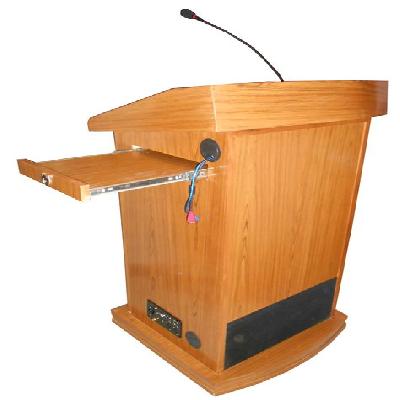 wooden podium